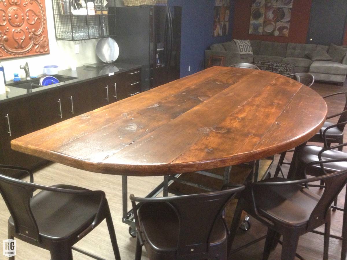 End Grain Dining Table Rustic Grain